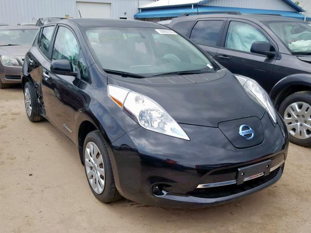 1N4AZ0CPXFC309216 - 2015 NISSAN LEAF S BLACK photo 1