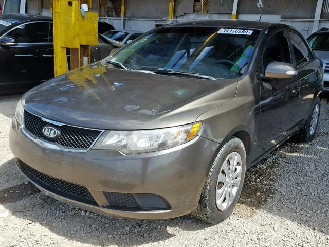 KNAFU4A27A5824567 - 2010 KIA FORTE EX BROWN photo 2