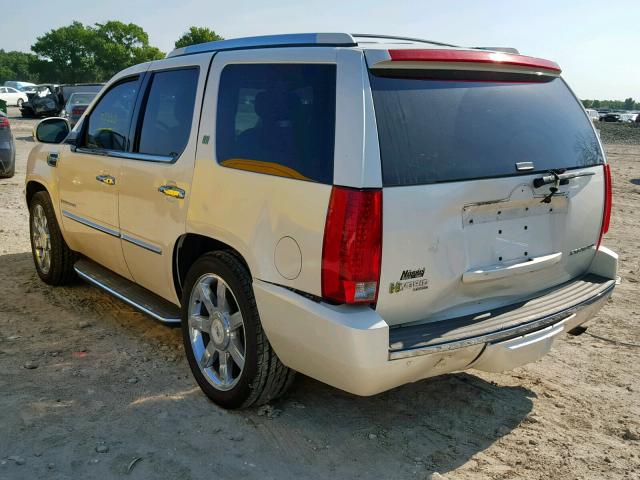 1GYFC43579R281166 - 2009 CADILLAC ESCALADE H WHITE photo 3