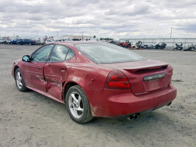 2G2WR524141333397 - 2004 PONTIAC GRAND PRIX 勃艮第红 照片 3