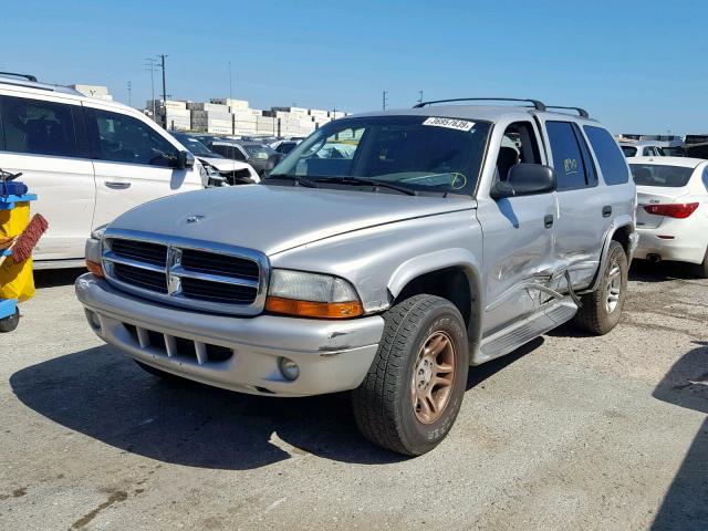 1D4HS48N83F568098 - 2003 DODGE DURANGO SL SILVER photo 2