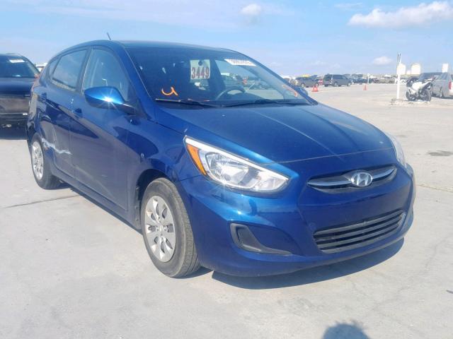 KMHCT5AEXHU300883 - 2017 HYUNDAI ACCENT SE BLUE photo 1