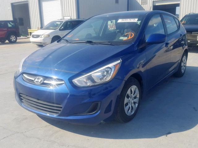 KMHCT5AEXHU300883 - 2017 HYUNDAI ACCENT SE BLUE photo 2