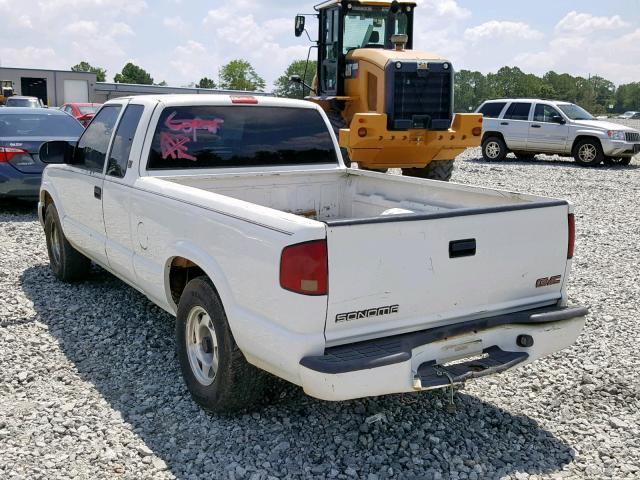 1GTCS19W9Y8241704 - 2000 GMC SONOMA WHITE photo 3