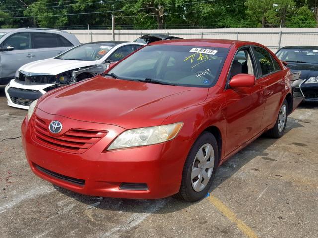 4T1BE46K57U054323 - 2007 TOYOTA CAMRY NEW RED photo 2