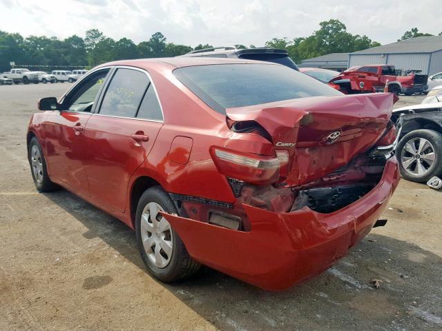 4T1BE46K57U054323 - 2007 TOYOTA CAMRY NEW RED photo 3