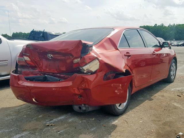 4T1BE46K57U054323 - 2007 TOYOTA CAMRY NEW RED photo 4
