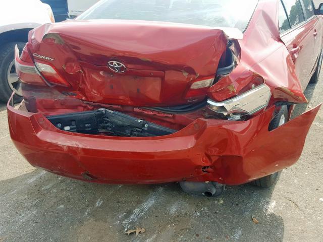 4T1BE46K57U054323 - 2007 TOYOTA CAMRY NEW RED photo 9