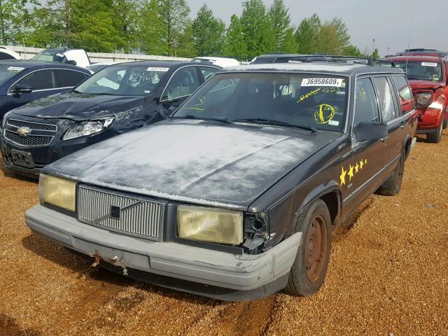 YV1FA8856L2276756 - 1990 VOLVO 740 BASE GRAY photo 2