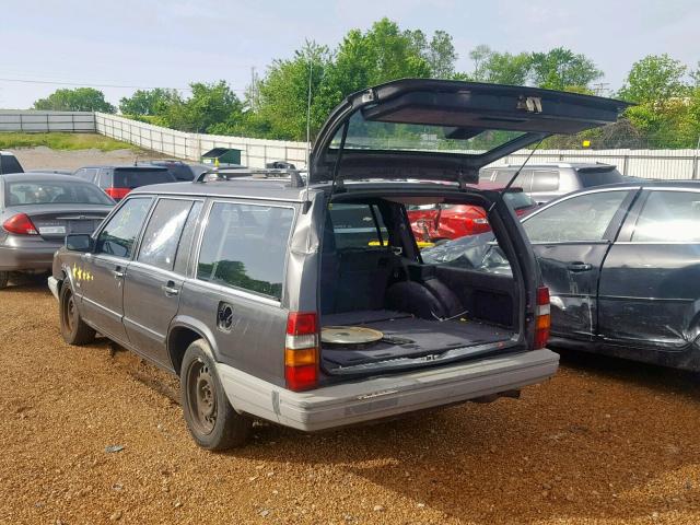 YV1FA8856L2276756 - 1990 VOLVO 740 BASE GRAY photo 3