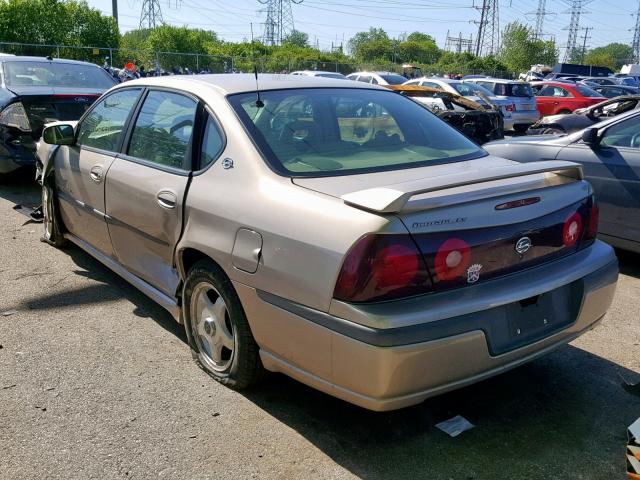 2G1WH55K629259586 - 2002 CHEVROLET IMPALA LS TAN photo 3