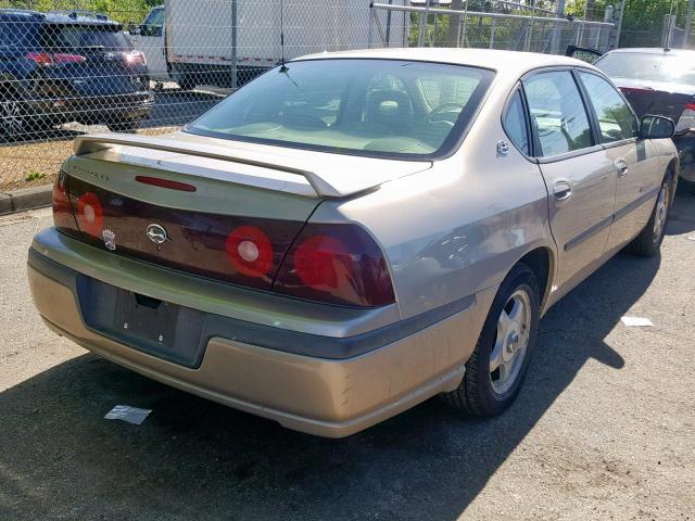 2G1WH55K629259586 - 2002 CHEVROLET IMPALA LS TAN photo 4