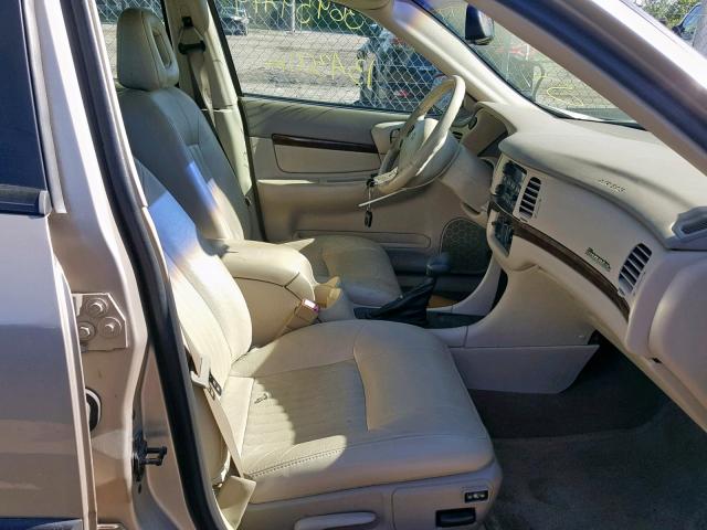 2G1WH55K629259586 - 2002 CHEVROLET IMPALA LS TAN photo 5