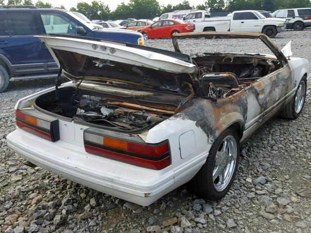 1FABP27M8EF177527 - 1984 FORD MUSTANG GL WHITE photo 4