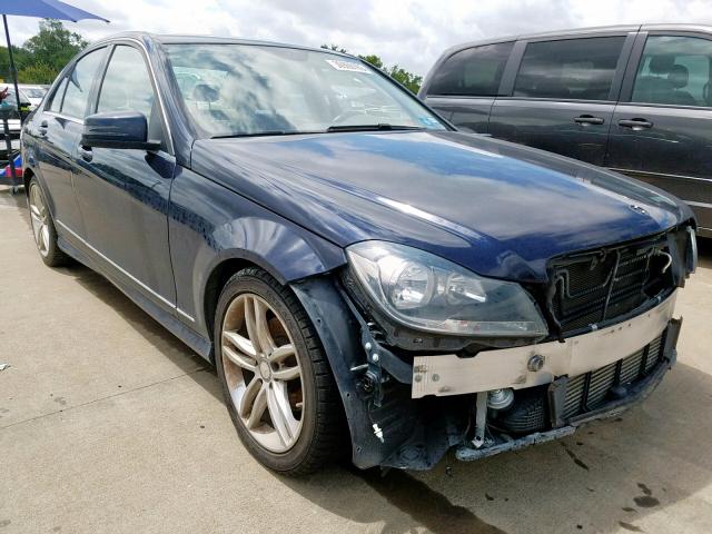 WDDGF4HB0DR283033 - 2013 MERCEDES-BENZ C 250 BLUE photo 1