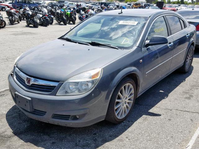 1G8ZV57737F304630 - 2007 SATURN AURA XR GRAY photo 2