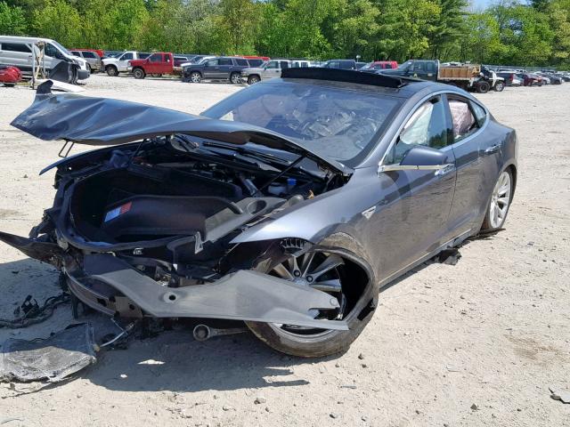 5YJSA1E20GF129843 - 2016 TESLA MODEL S Արծաթագույն լուսանկար 2