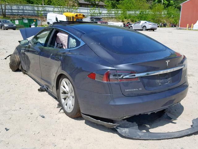 5YJSA1E20GF129843 - 2016 TESLA MODEL S Արծաթագույն լուսանկար 3