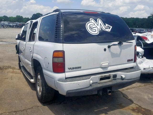 1GKEK63U23J167500 - 2003 GMC YUKON DENA WHITE photo 3