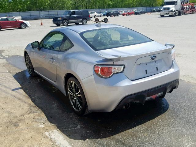 JF1ZCAC13G9604534 - 2016 SUBARU BRZ 2.0 LI SILVER photo 3