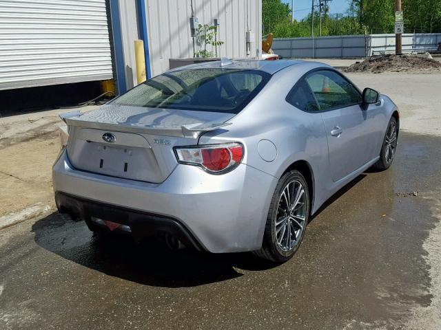 JF1ZCAC13G9604534 - 2016 SUBARU BRZ 2.0 LI SILVER photo 4