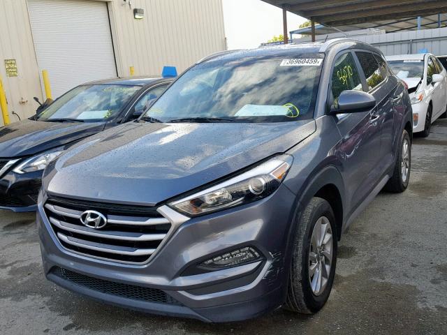 KM8J33A40HU269260 - 2017 HYUNDAI TUCSON LIM GRAY photo 2