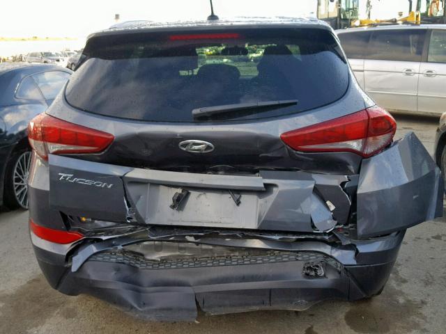 KM8J33A40HU269260 - 2017 HYUNDAI TUCSON LIM GRAY photo 9