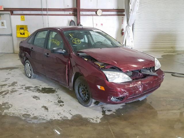 1FAFP34N27W297217 - 2007 FORD FOCUS ZX4 RED photo 1