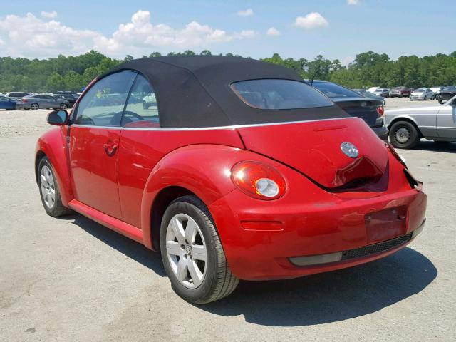 3VWRF31Y57M403004 - 2007 VOLKSWAGEN NEW BEETLE Qırmızı foto 3