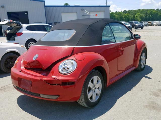 3VWRF31Y57M403004 - 2007 VOLKSWAGEN NEW BEETLE Qırmızı foto 4
