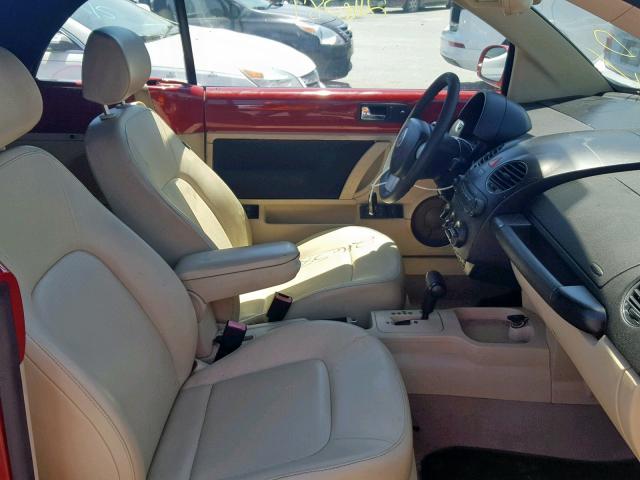 3VWRF31Y57M403004 - 2007 VOLKSWAGEN NEW BEETLE Qırmızı foto 5
