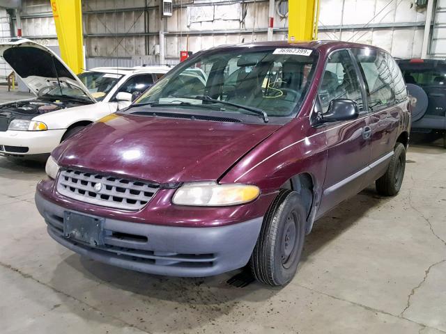 2P4FP25B2YR594695 - 2000 PLYMOUTH VOYAGER PURPLE photo 2