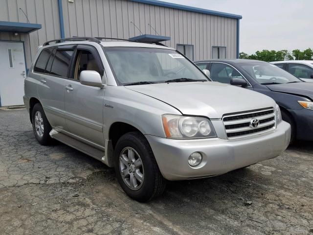 JTEGF21A630094269 - 2003 TOYOTA HIGHLANDER SILVER photo 1