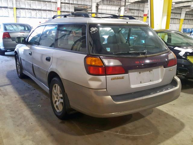 4S3BH675037660198 - 2003 SUBARU LEGACY OUT SILVER photo 3