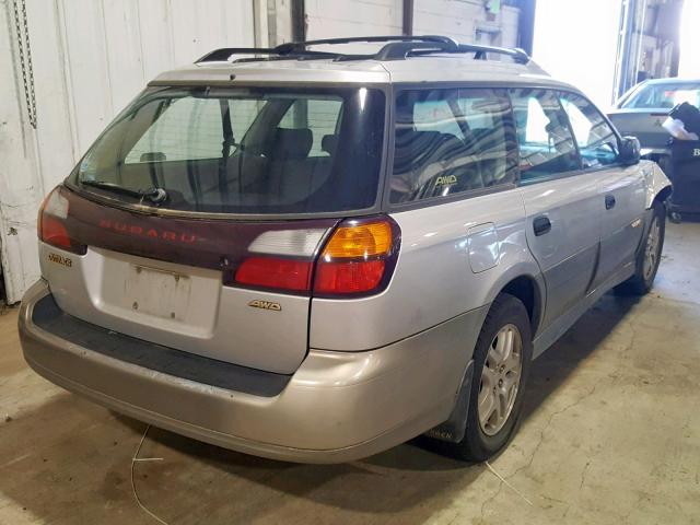 4S3BH675037660198 - 2003 SUBARU LEGACY OUT SILVER photo 4