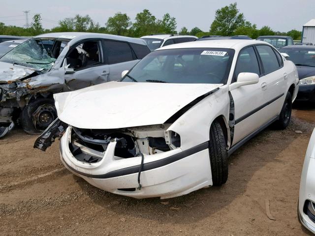 2G1WF52E949335065 - 2004 CHEVROLET IMPALA WHITE photo 2