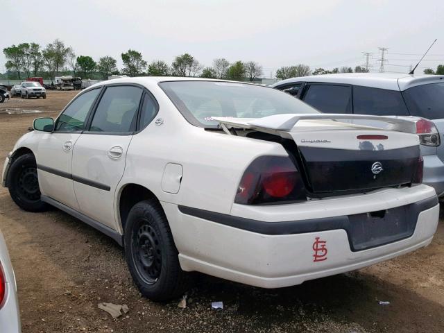 2G1WF52E949335065 - 2004 CHEVROLET IMPALA WHITE photo 3