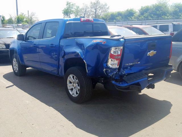 1GCGTCEN1K1174295 - 2019 CHEVROLET COLORADO L BLUE photo 3