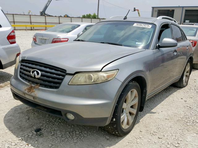 JNRAS08U44X101044 - 2004 INFINITI FX35 GRAY photo 2