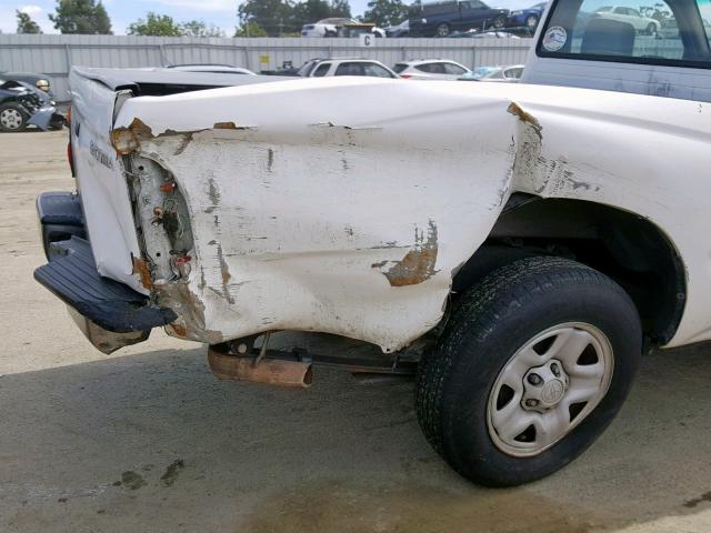 5TENL42N61Z797109 - 2001 TOYOTA TACOMA WHITE photo 9