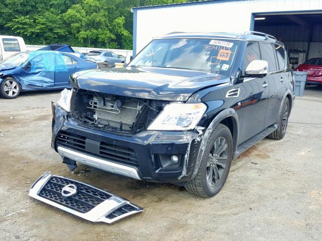 JN8AY2NF2H9304142 - 2017 NISSAN ARMADA PLA BLACK photo 2