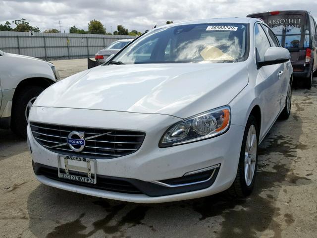 YV126MFK1G2402447 - 2016 VOLVO S60 PREMIE WHITE photo 2