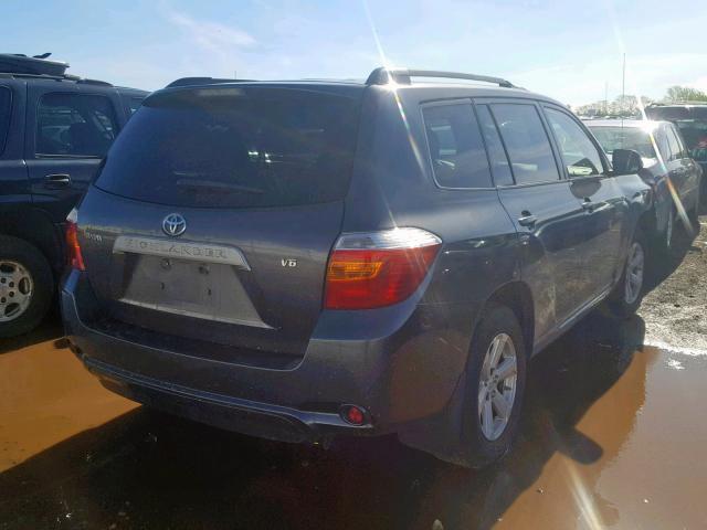 JTEDS41A782063070 - 2008 TOYOTA HIGHLANDER GRAY photo 4