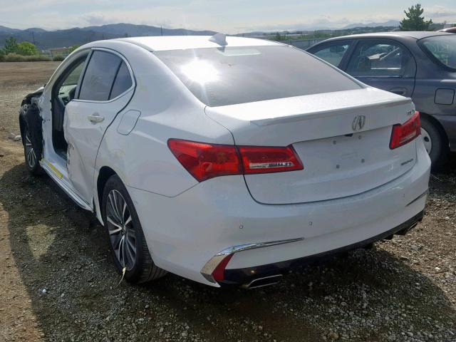 19UUB3F7XJA004118 - 2018 ACURA TLX ADVANC WHITE photo 3