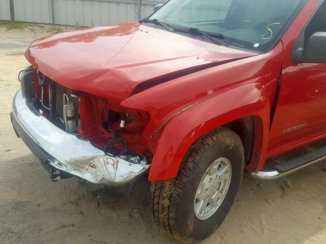 1GCDT136348224482 - 2004 CHEVROLET COLORADO RED photo 9