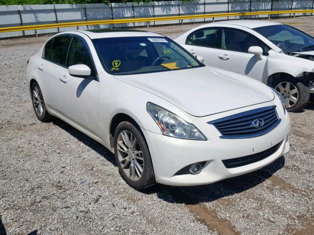 JN1CV6AR0BM351925 - 2011 INFINITI G37 WHITE photo 1