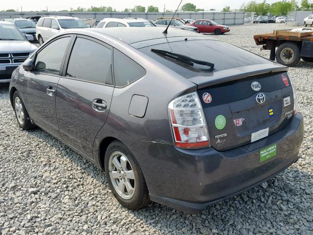 JTDKB20U073230101 - 2007 TOYOTA PRIUS GRAY photo 3