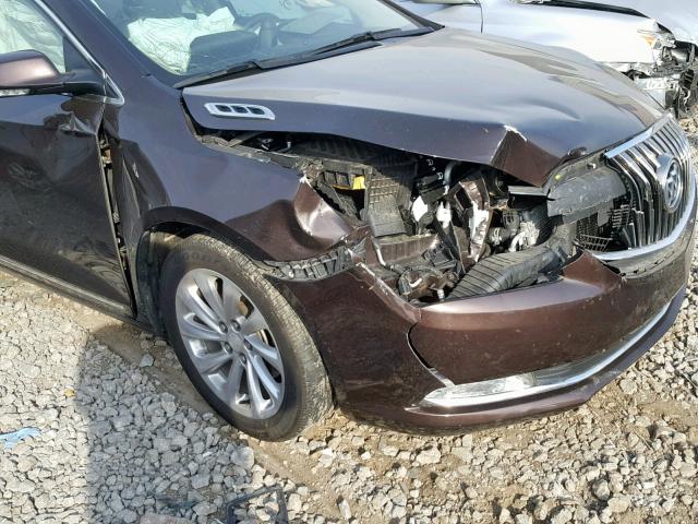 1G4GB5G36FF165123 - 2015 BUICK LACROSSE BROWN photo 9