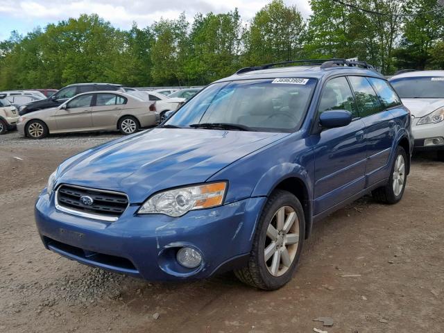 4S4BP62C877324325 - 2007 SUBARU OUTBACK OU BLUE photo 2