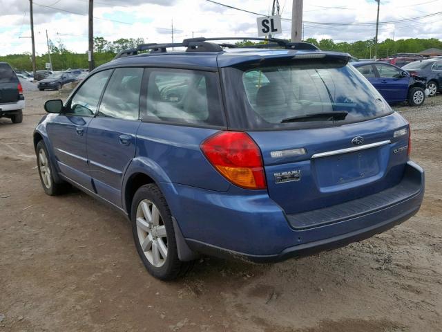 4S4BP62C877324325 - 2007 SUBARU OUTBACK OU BLUE photo 3